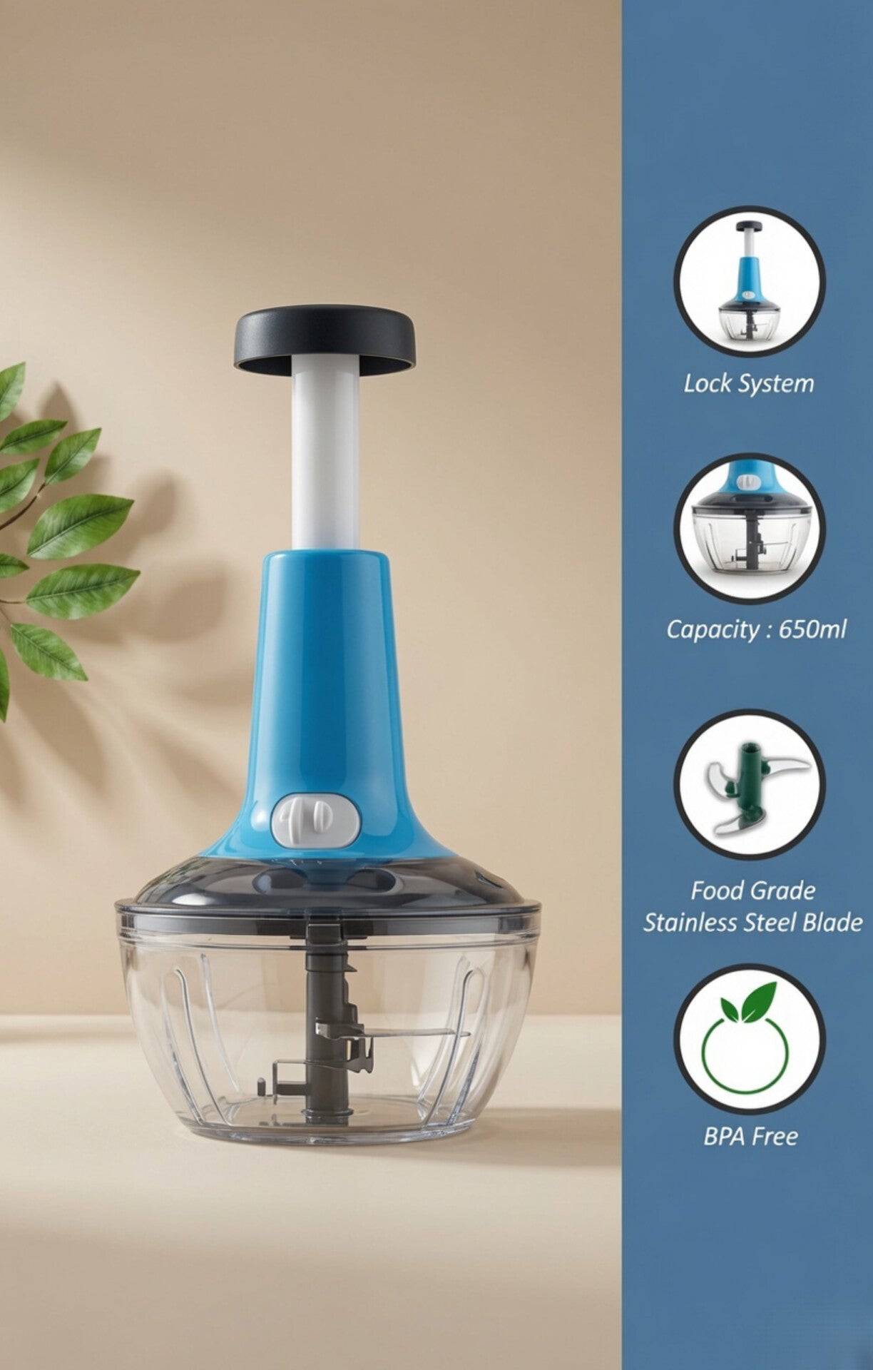 Hand Press Vegetable Chopper
