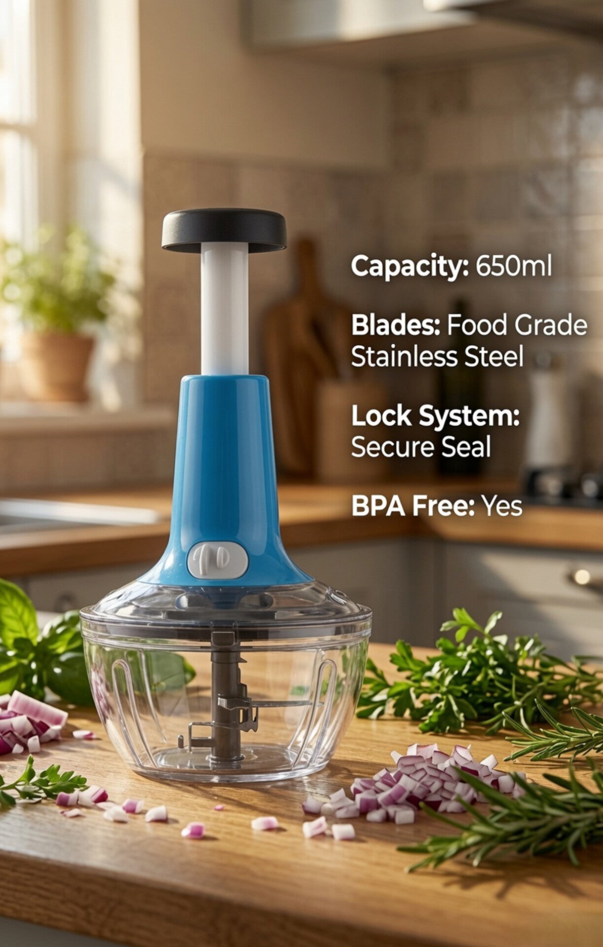 Hand Press Vegetable Chopper